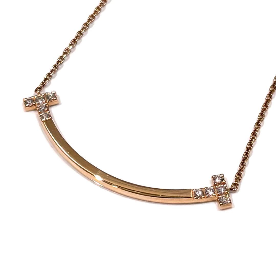 TIFFANY - Tわらい顔 並み並み 金剛石 頸飾り K18 アクセサリー-ファッション