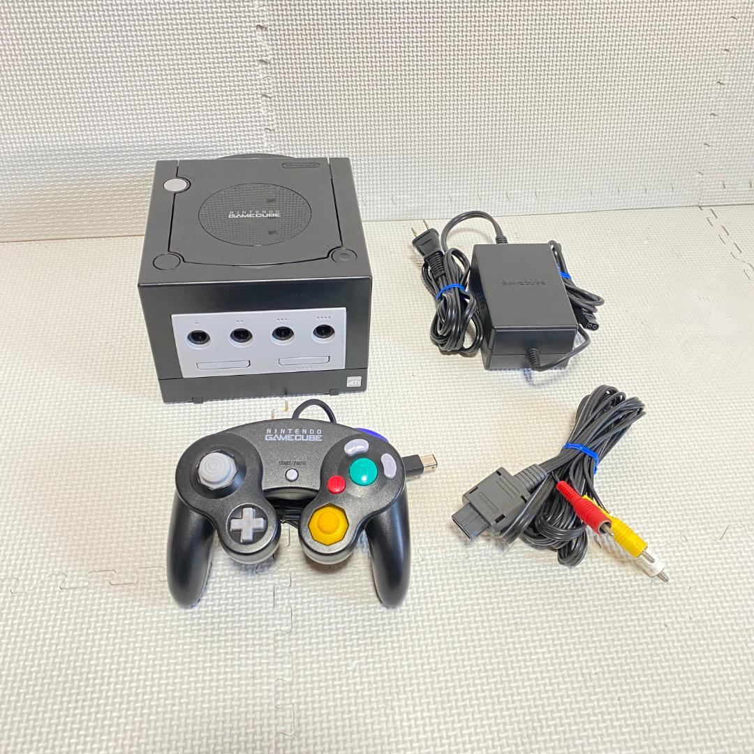 GAMECUBE ブラック 本体 コントローラ セット 任天堂 ニンテンドー ①