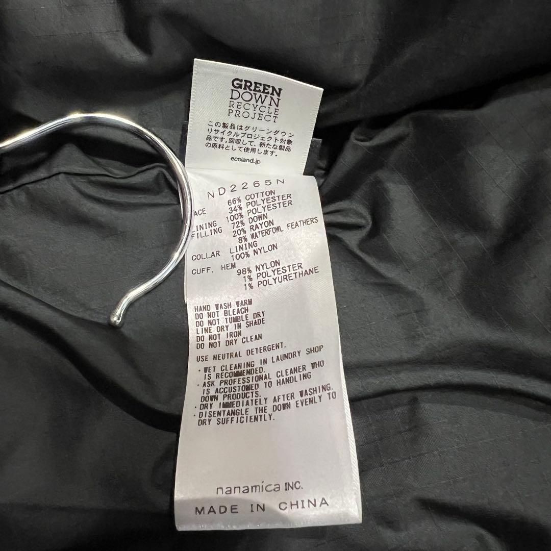 THE NORTH FACE nanamica ダウンジャケット パープル THE NORTH FACE nanamica ダウンジャケット パープル