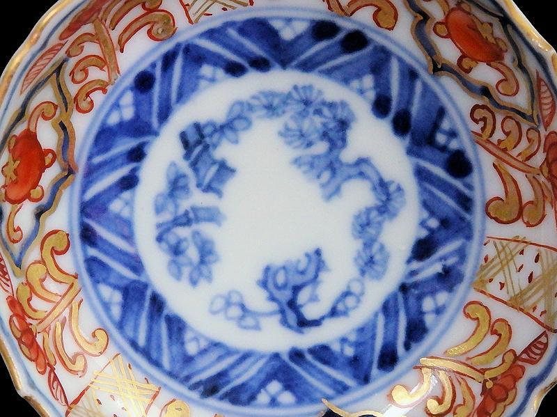 古伊万里 金襴手 花に松竹梅の図 豆皿 E725AS-CYd - メルカリ