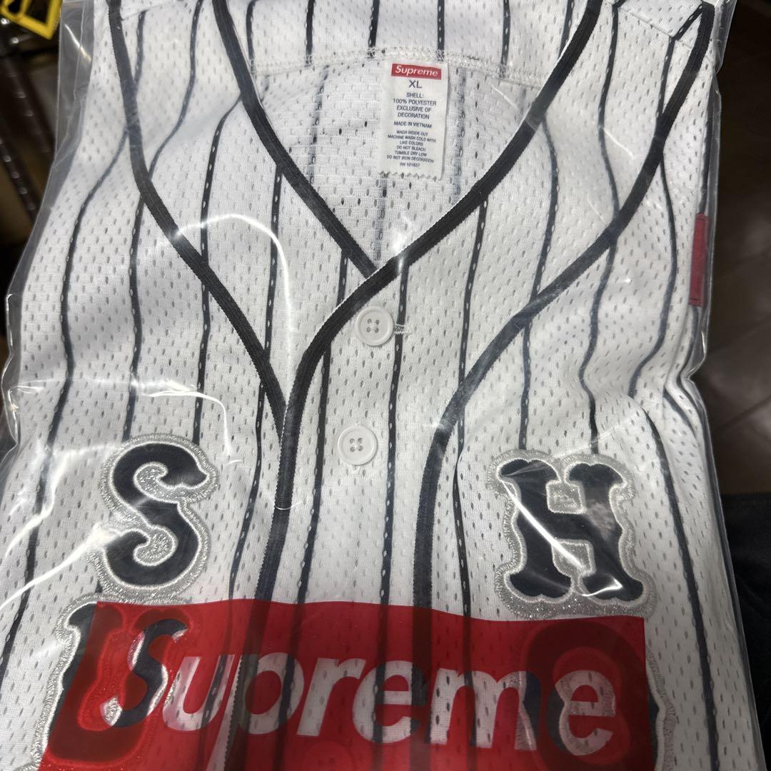応援グッズ Supreme x Homerun Baseball Jersey Stripe