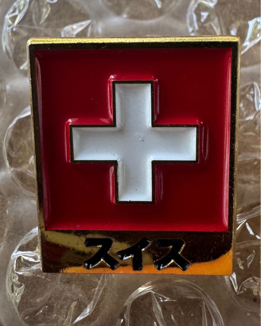 激レア　スイス館　スタッフピン　カタカナ文字　SWISS PAVILION
