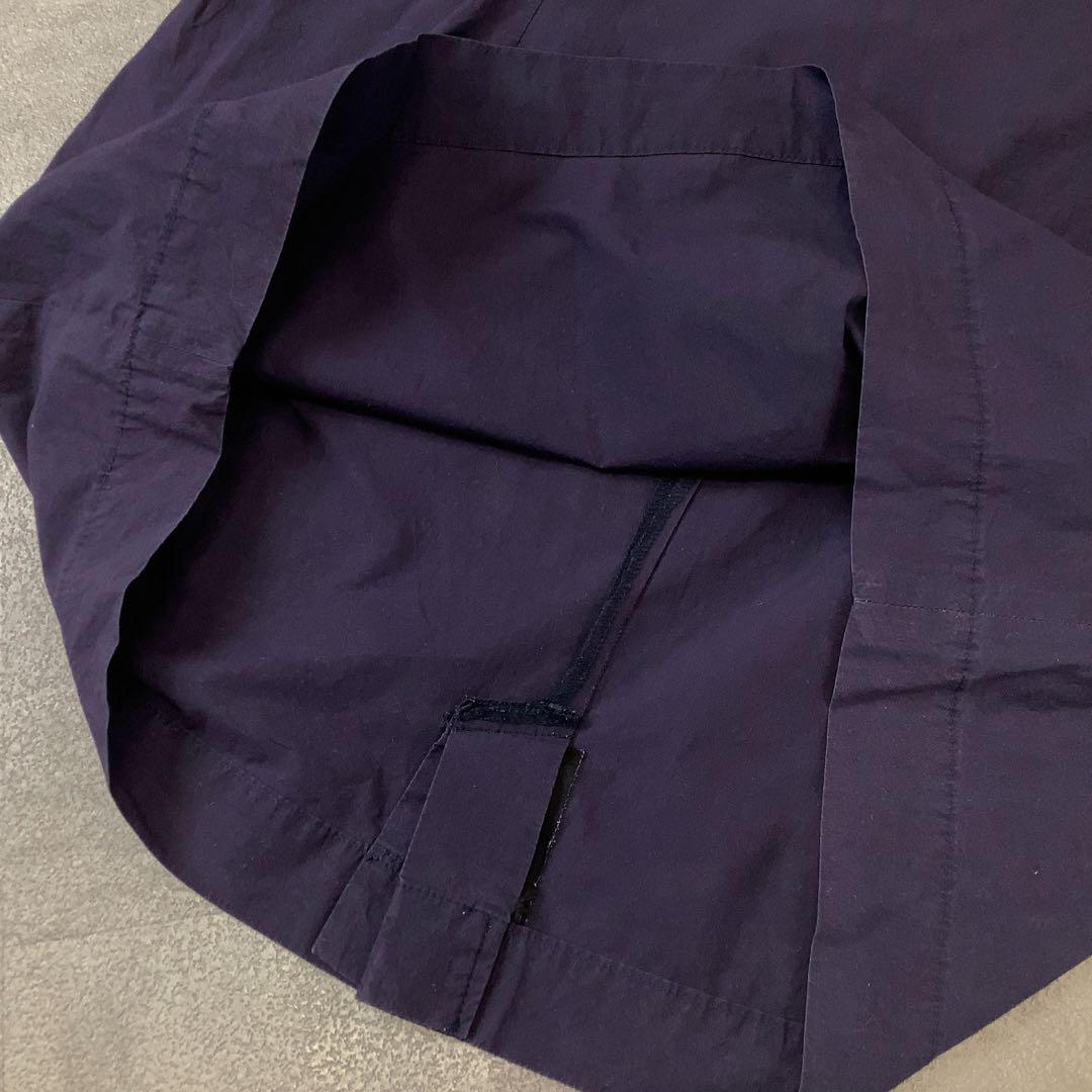 Utilite コットン デザイン ワンピース フレンチスリーブ ネイビー Utilite コットン デザイン ワンピース フレンチスリーブ