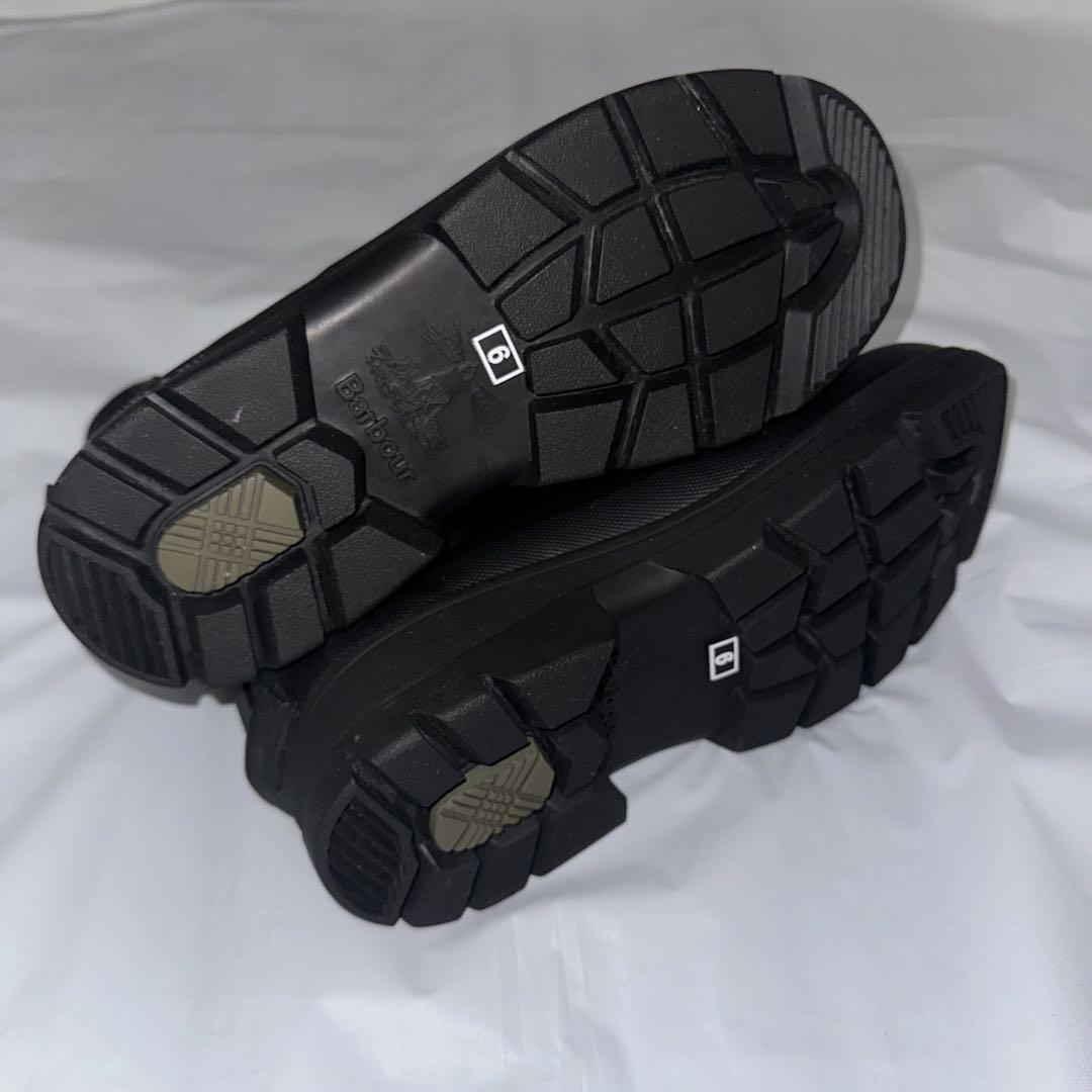 【美品】 Barbour バブアー レインブーツ UK6