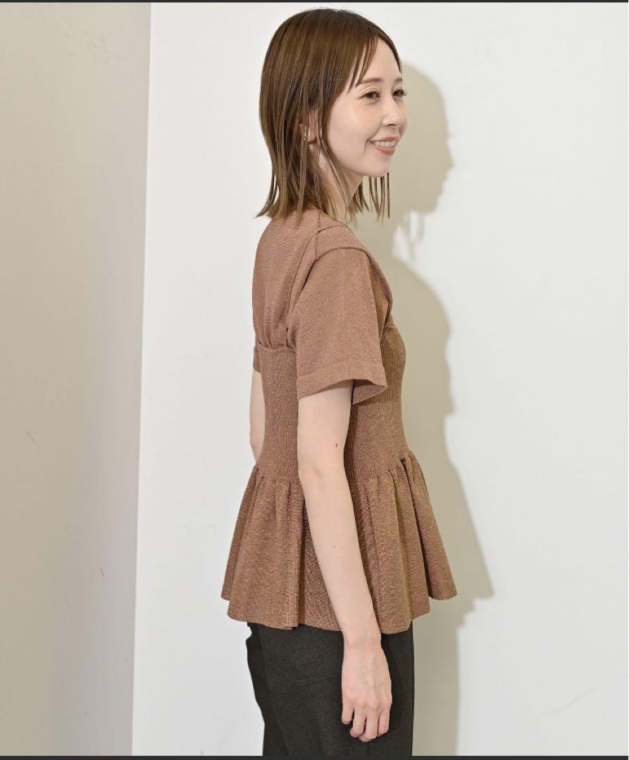 SLOBE IENA ファンタジアパールラメニットビスチェ【手洗い可能