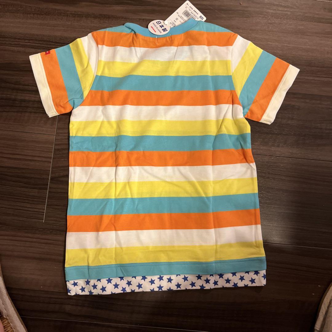ミキハウス ストライプ Tシャツ 120 ３枚セット