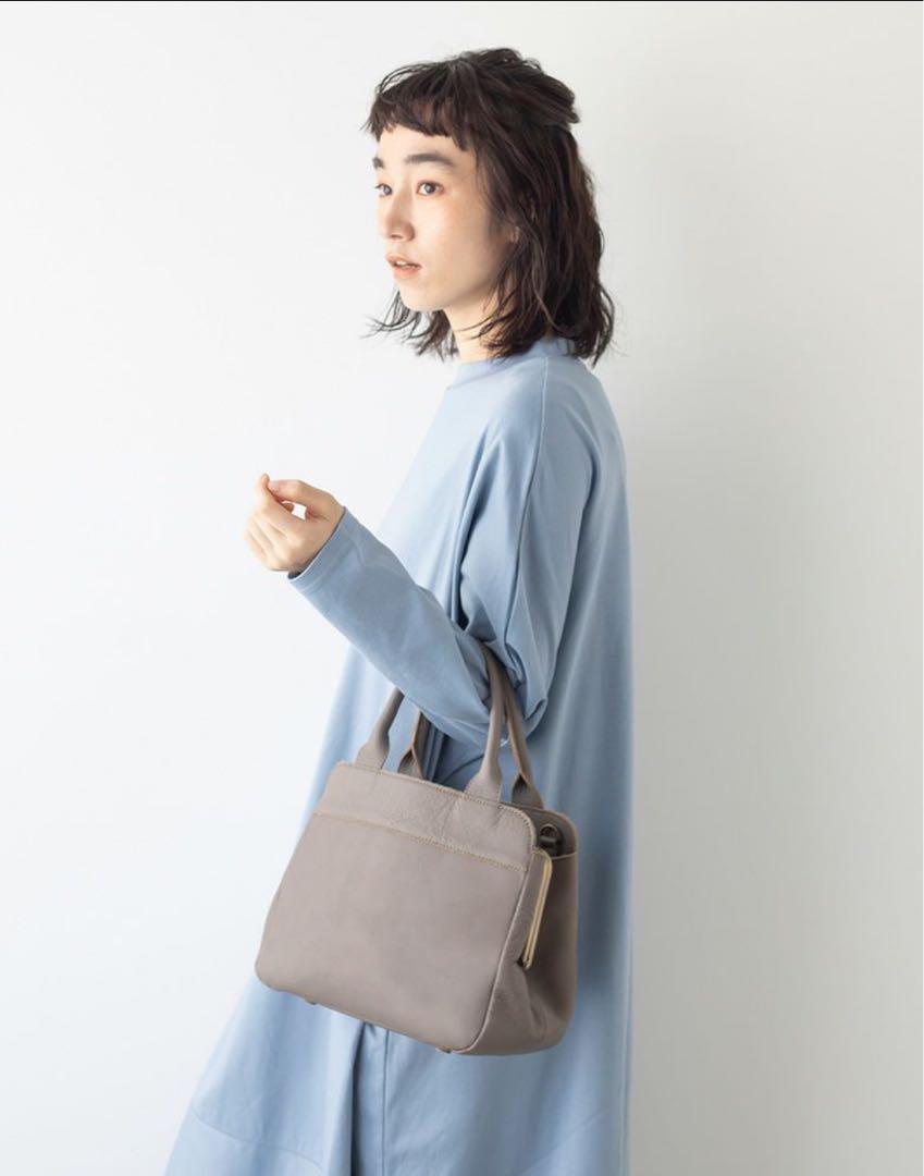 kanmi★カンミ　ボーラー がま口 ショルダーバッグ★ドラマ着用　グレー