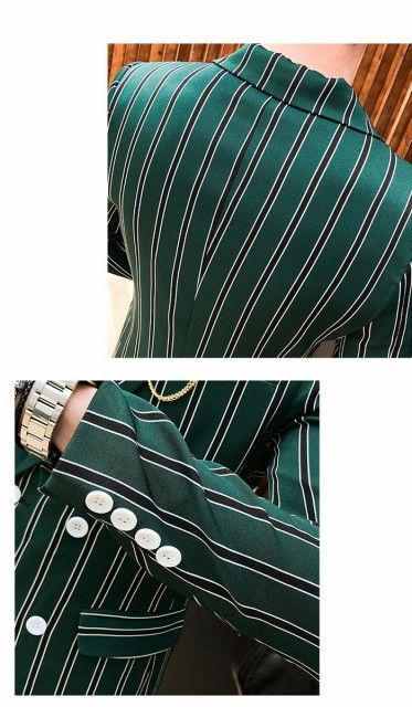 スーツ2点セット メンズ スタイリッシュスーツ 2ピーススーツ ストライプ柄