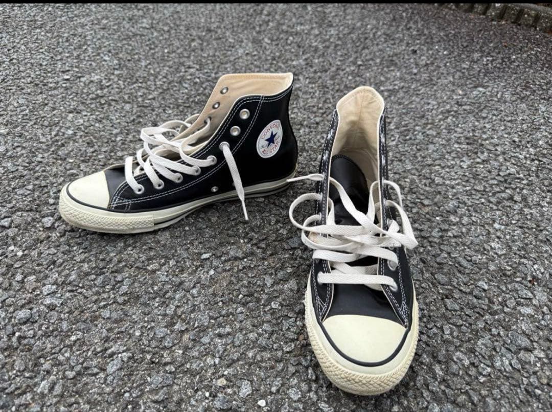 Converse All Star ブラックハイカット　レザー