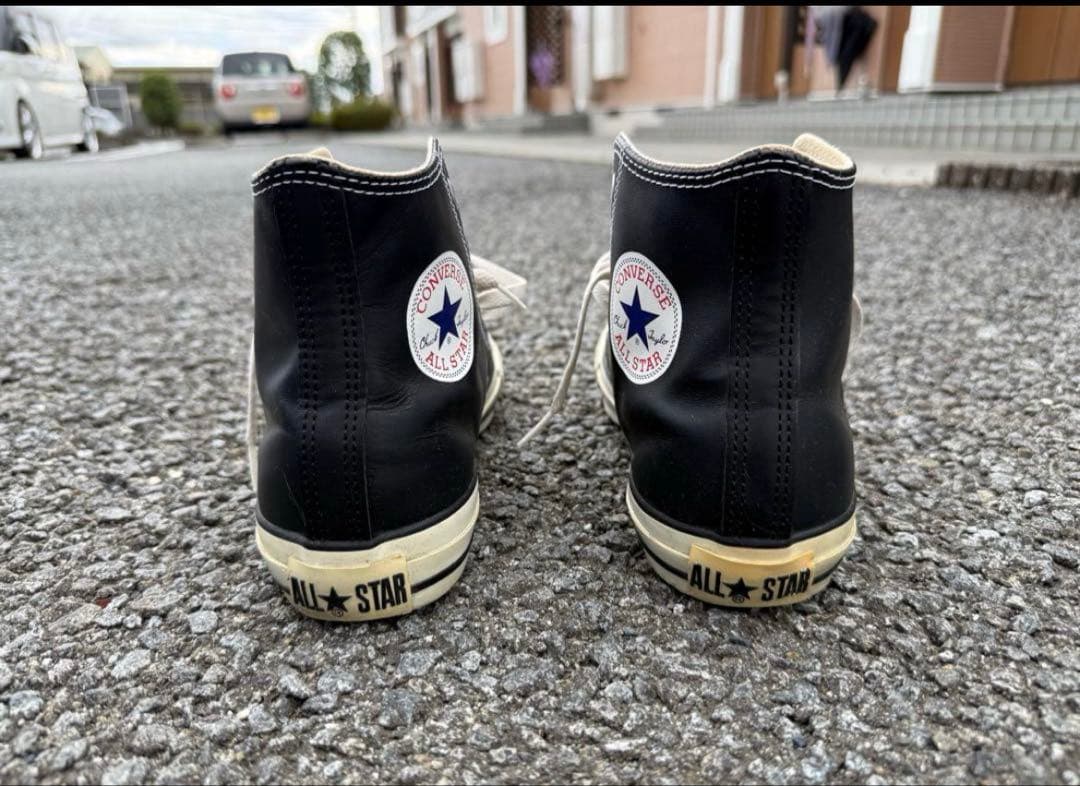 Converse All Star ブラックハイカット　レザー