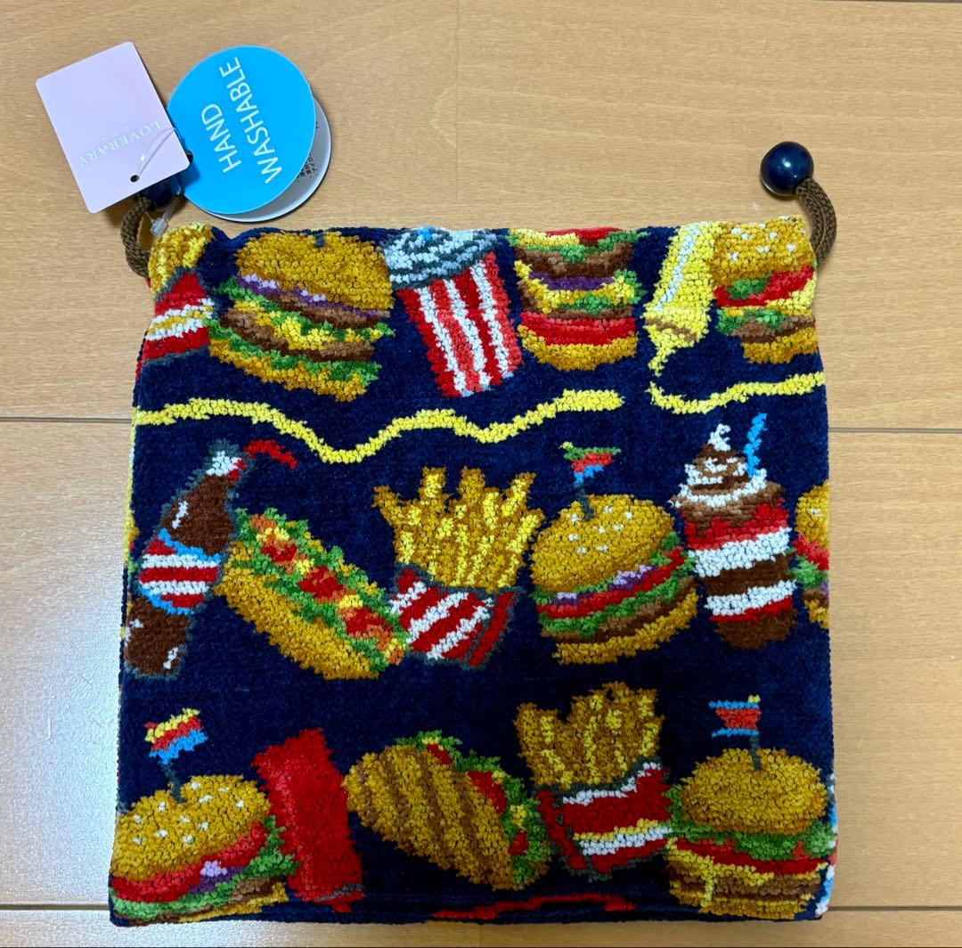 【新品タグ付き】ラブラリーバイフェイラー バーガーショップ　巾着ポーチ