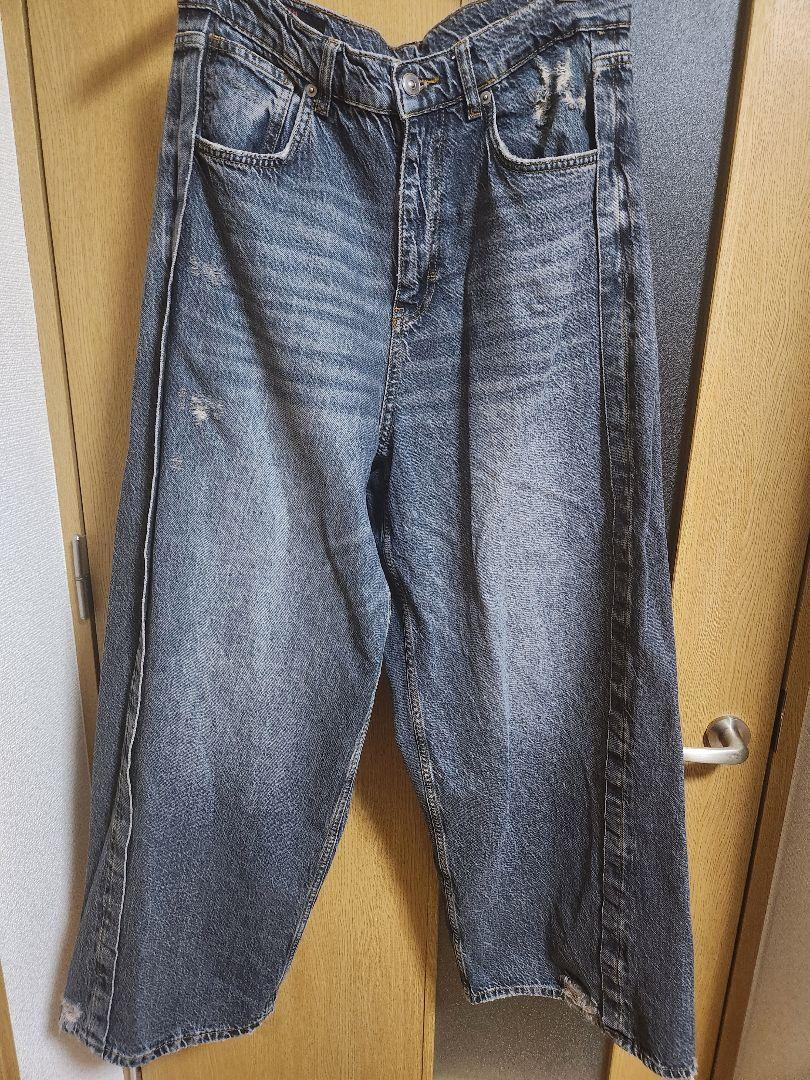 ZARA ザラ オーバーダイ バギー デニムパンツ EU38（JP30）完売