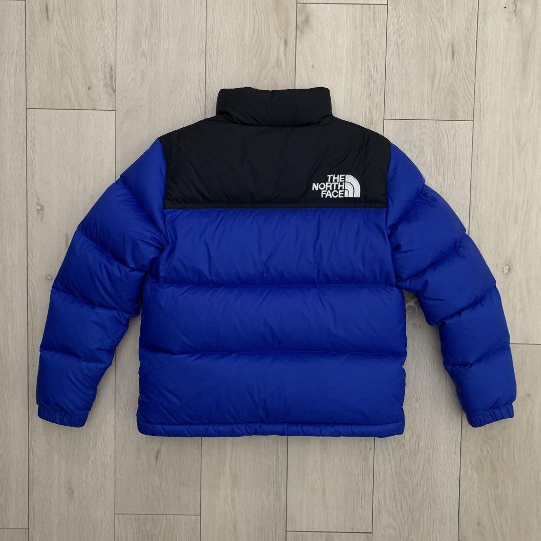 140ノースフェイス子供キッズブルー青ヌプシダウンジャケットNUPTS
