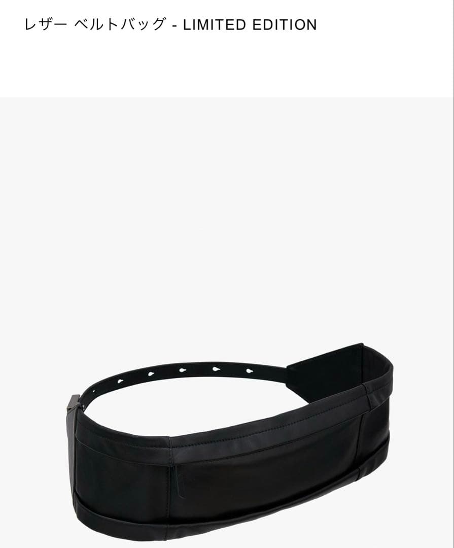 ZARA limited Edition レザー ベルトバッグ