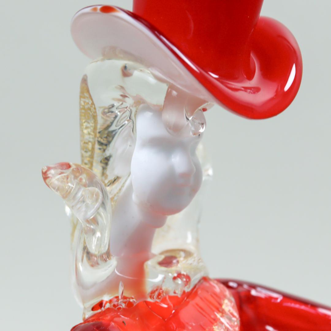 芸能人愛用のルームウェア ベネチアンガラス フィギュリン 32cm ダンシングドール ムラノ 工芸品