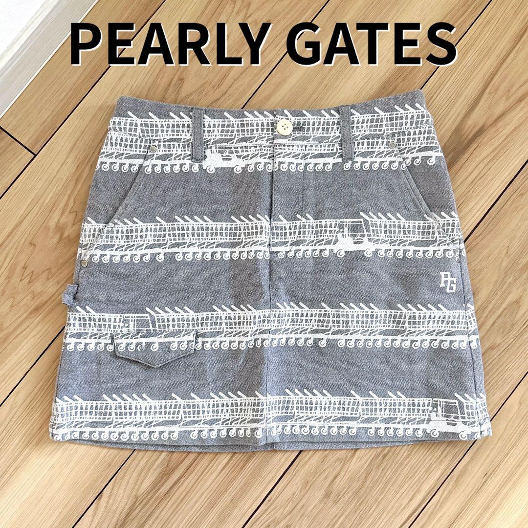 パーリーゲイツ　グレー ゴルフ　スカート サイズ1 新品 PGG PEARLY GATES パーリーゲイツ 2022年モデル ストレッチ