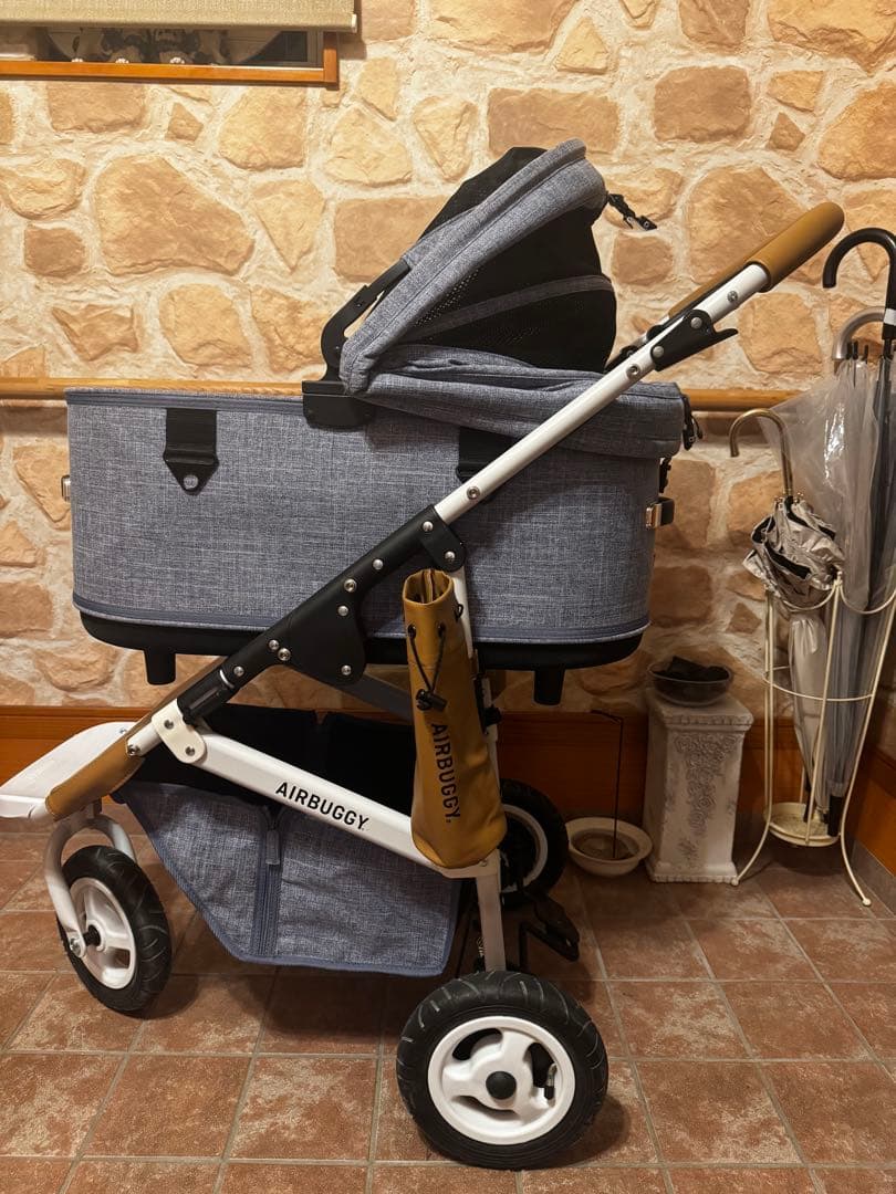 AIRBUGGY ペットカートドーム3 ラージ Lメランジデニム