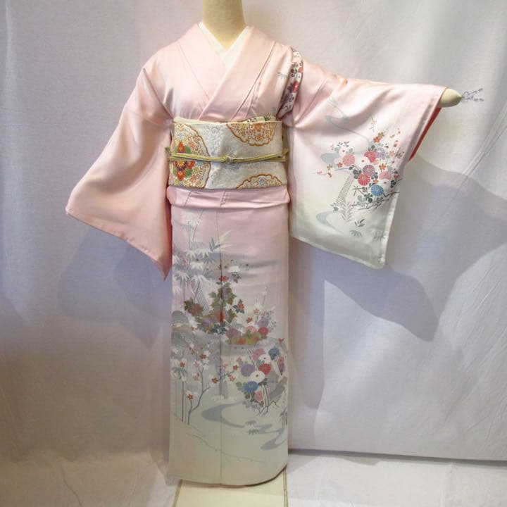 1677草花文様 京友禅訪問着 ひいな様