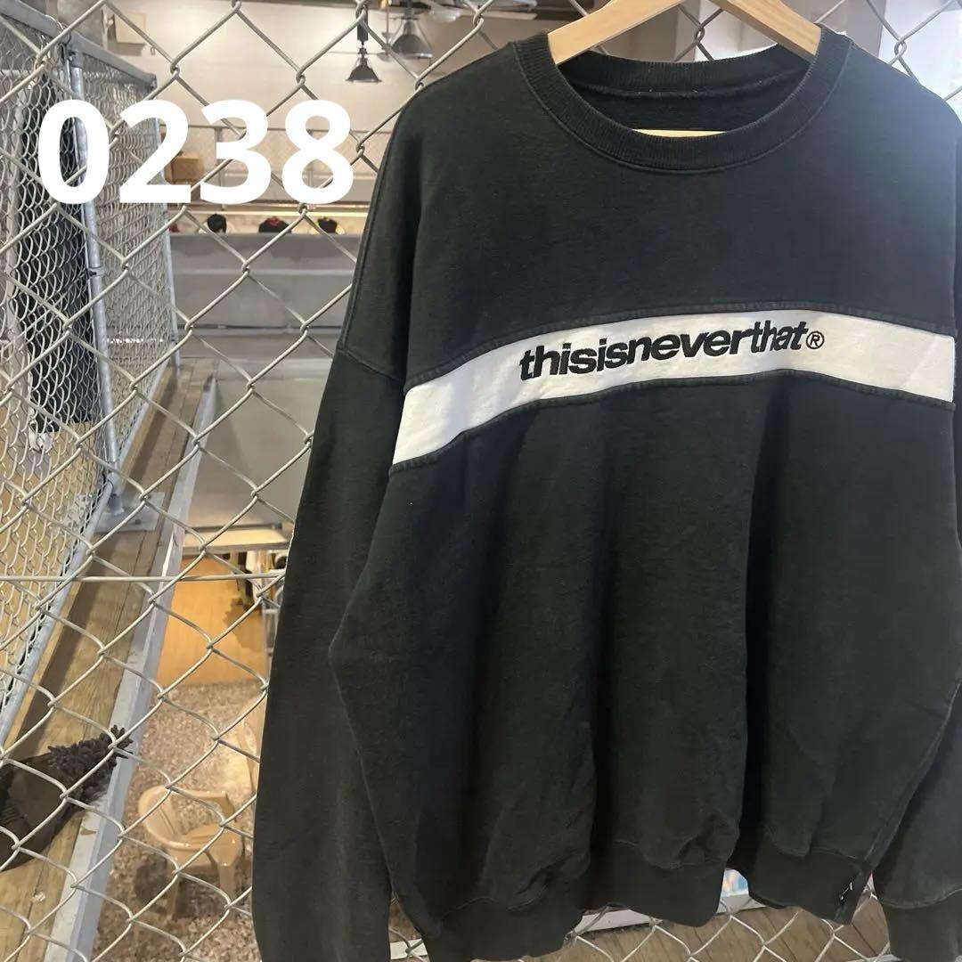thisisneverthat スウェット 黒