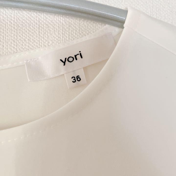 絶品】 yori ヨリ セレモニー 36 カットソー ティアードブラウス