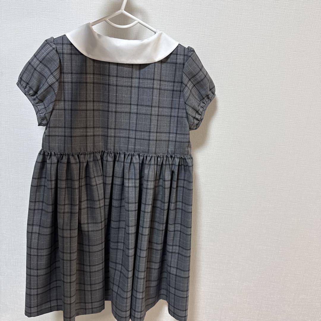 junelittlecloset 襟付き半袖ワンピース 110