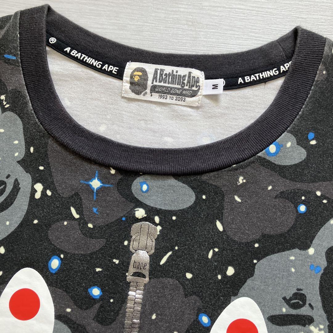 美品 A BATHING APE WGM Tシャツ シャーク 迷彩 レアデザイン トップス