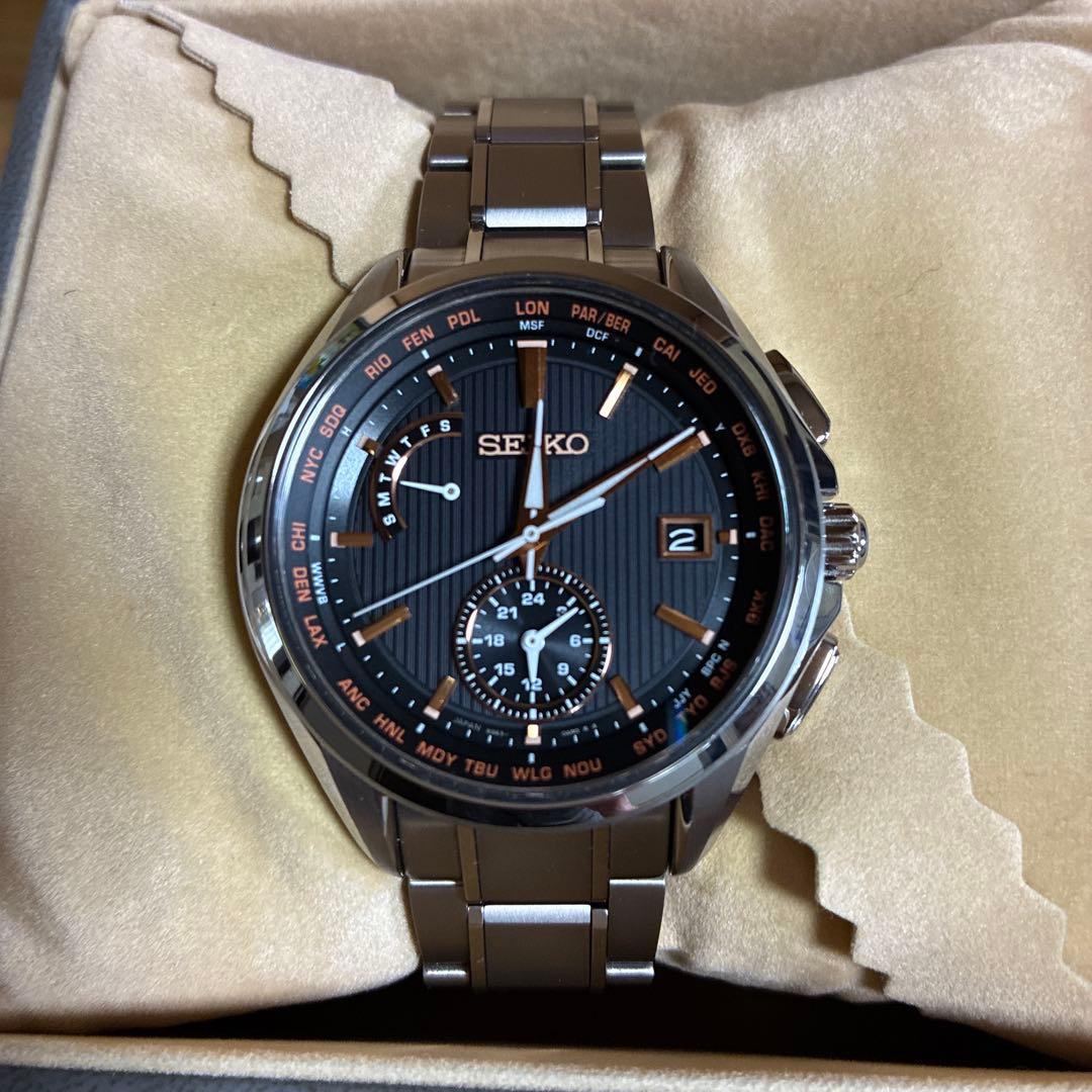SEIKO セイコーブライツ 電波ソーラー チタン 8B63−OAVO