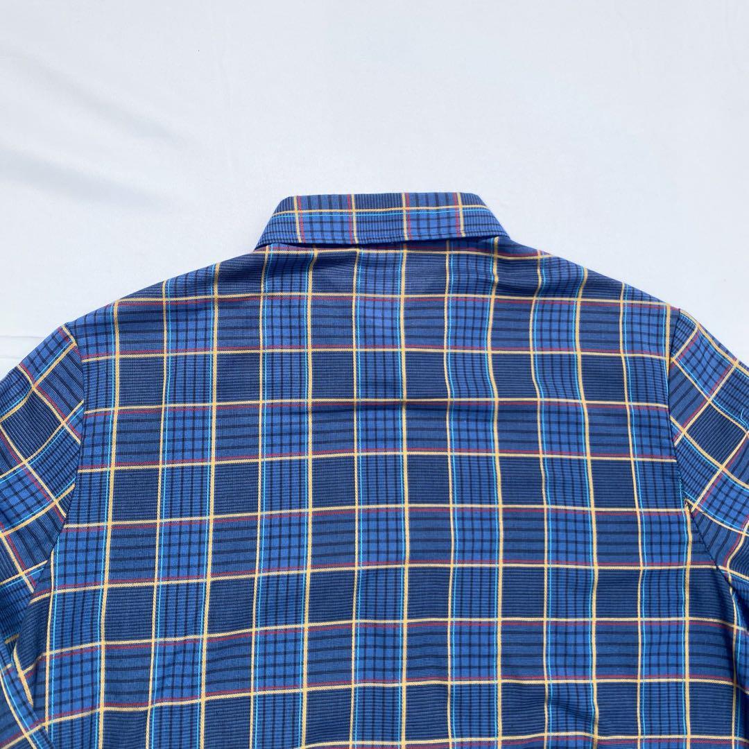 70's〜 wrangler チェックシャツ　ネイビー　ヴィンテージ usa製