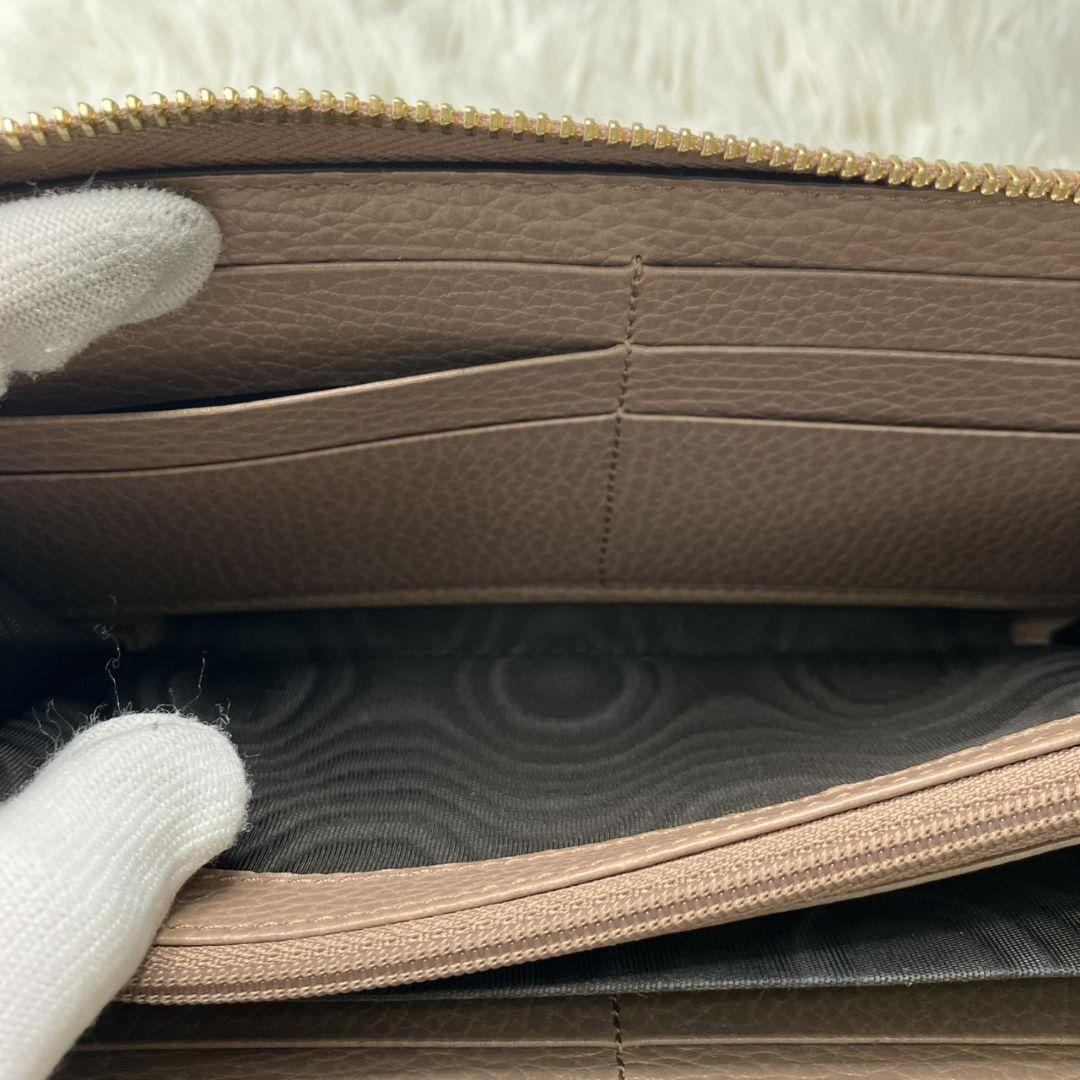 【現行・未使用級】GUCCI 長財布 GG柄 スプリーム マーモント ピンク