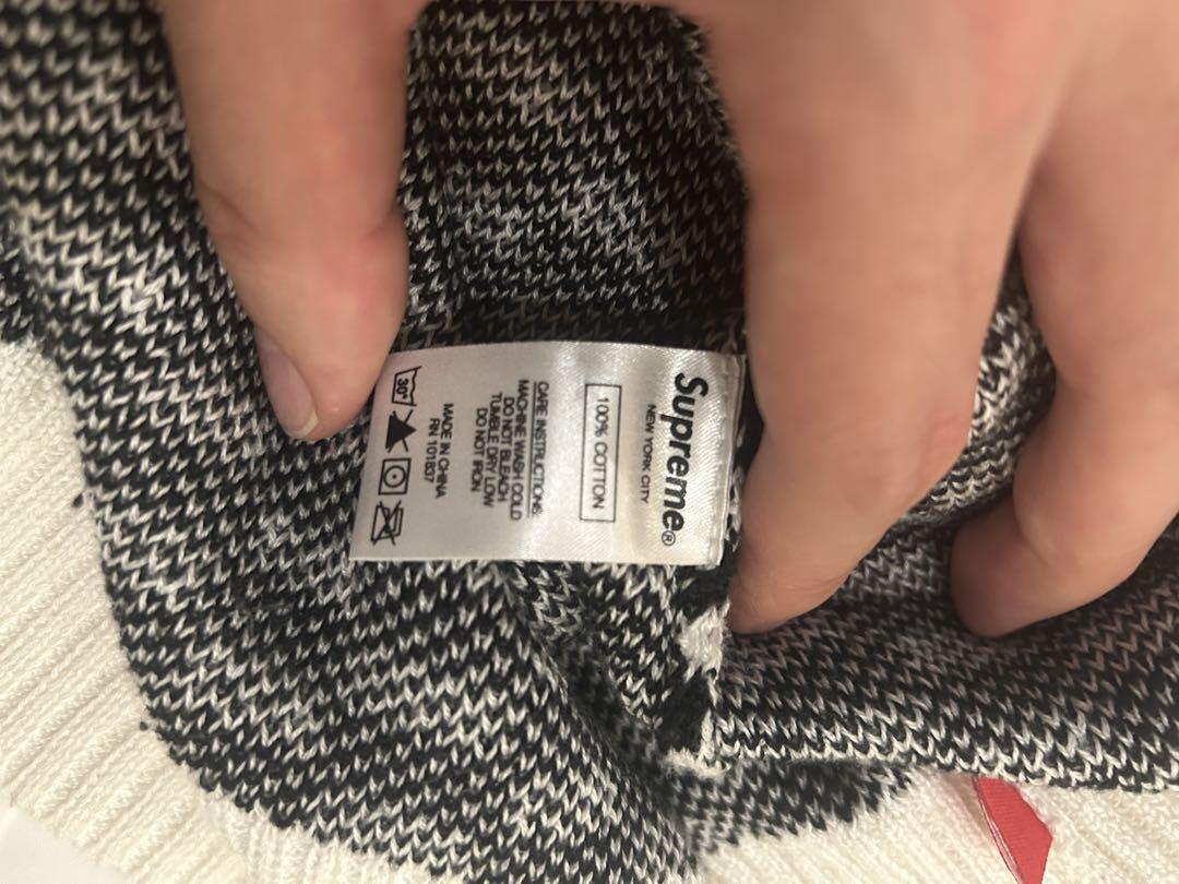 トップス SUPREME 20SS Back Logo Sweater White M