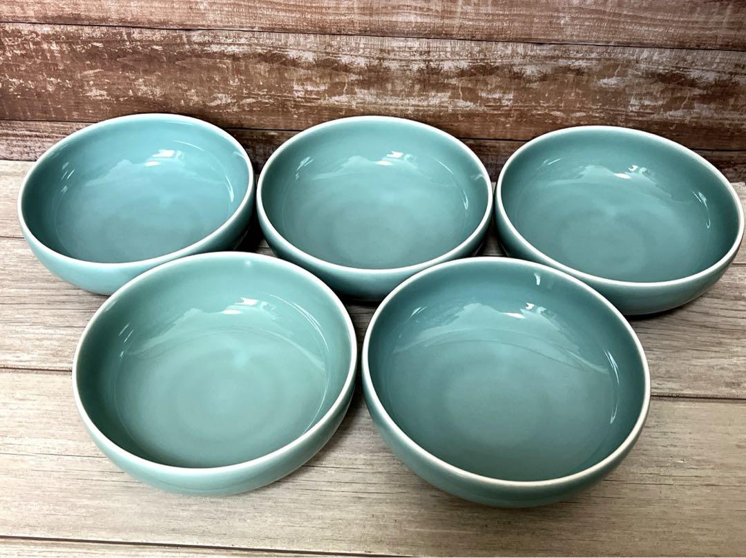 白山陶器☆青磁☆小鉢 5個セット