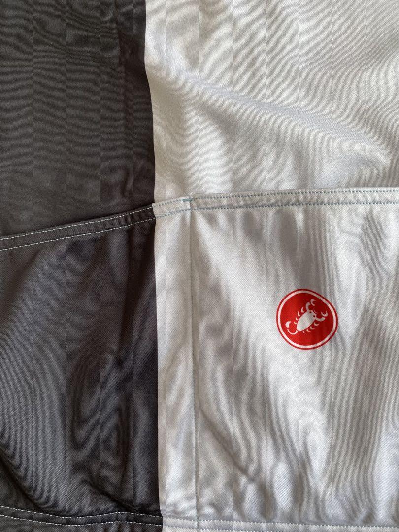 Castelli サイクルジャケット ホワイト・グレー　XL