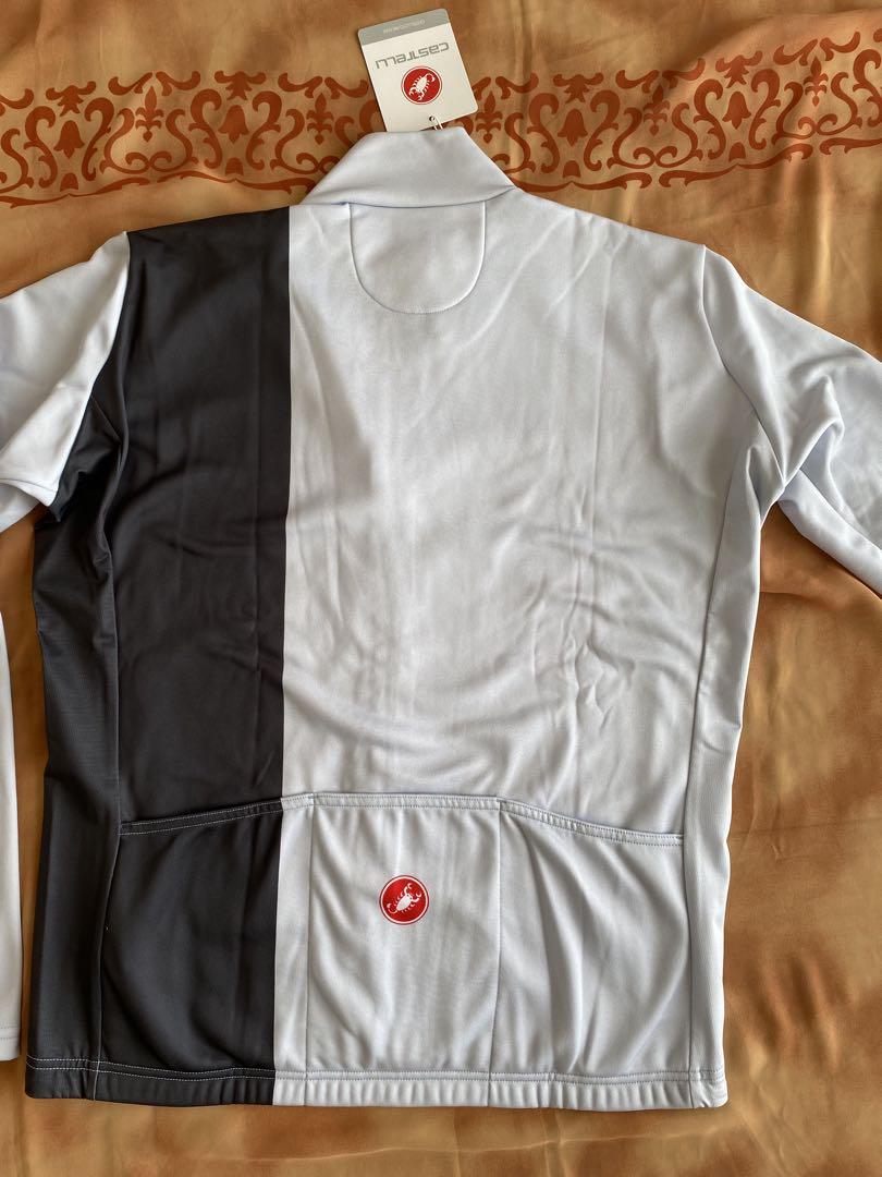 Castelli サイクルジャケット ホワイト・グレー　XL