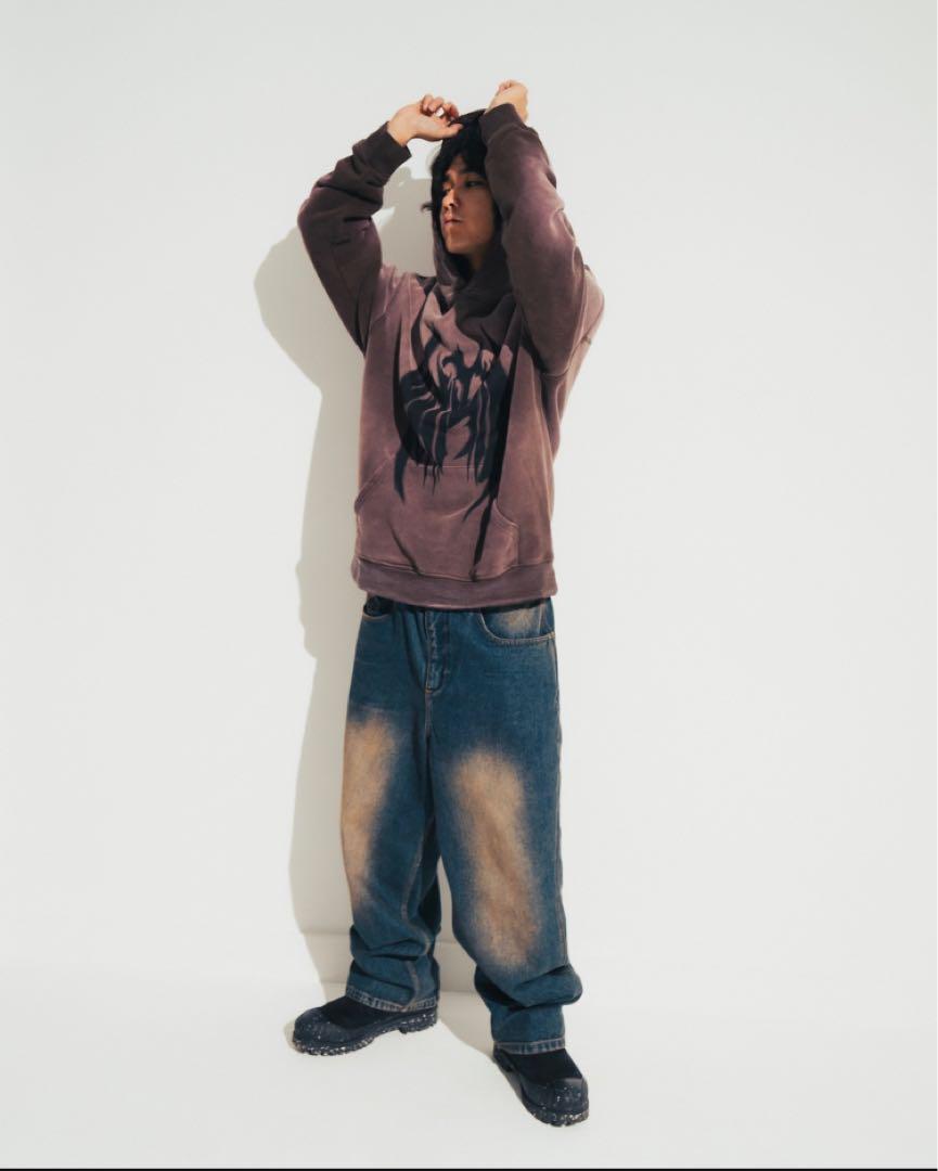 PIGMENT LOGO HOODIE - PURPLE パープル 新品未使用