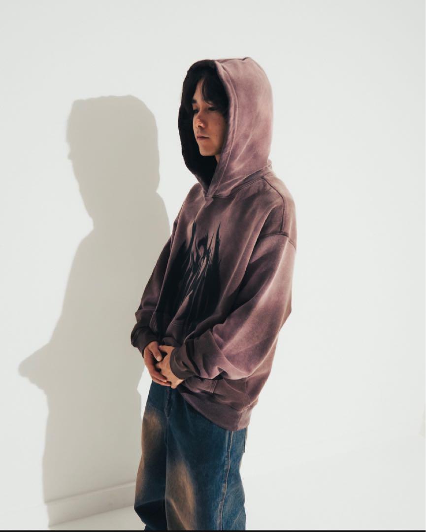 PIGMENT LOGO HOODIE - PURPLE パープル 新品未使用
