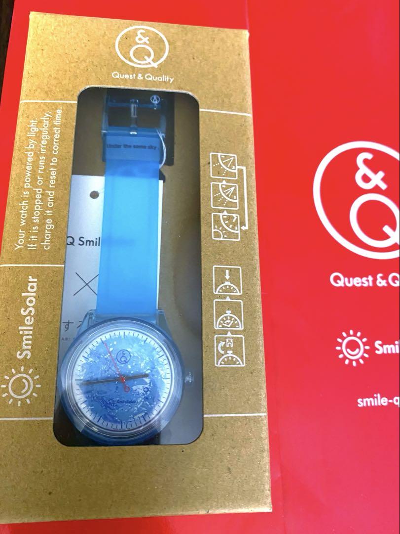 Q&Q SmileSolar / 旅する喫茶コラボモデル 薄碧空 腕時計