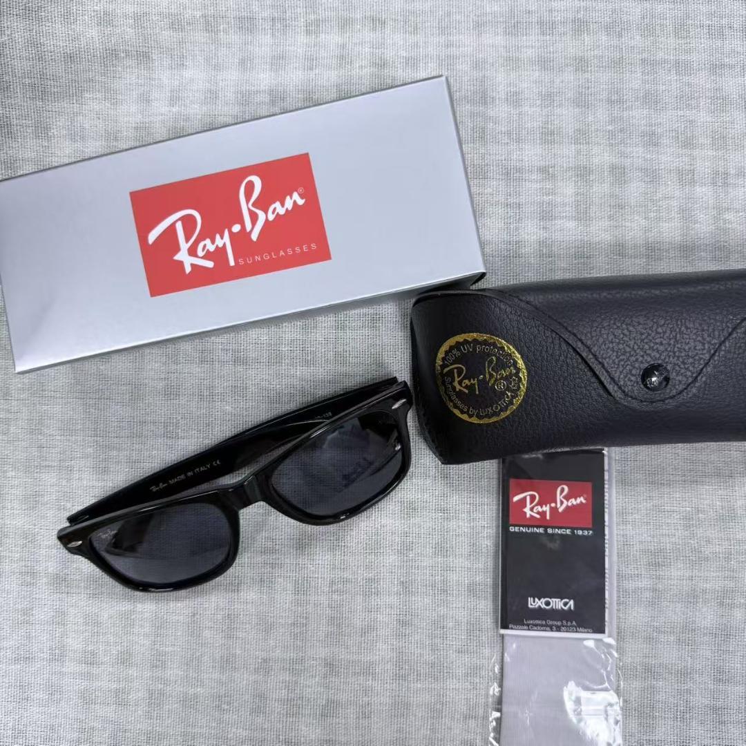 元値22000円 RayBan PB2140F サングラス　ケース・保証書付き Ray-Ban ブラック サングラス ケース付き 2140F - メルカリ
