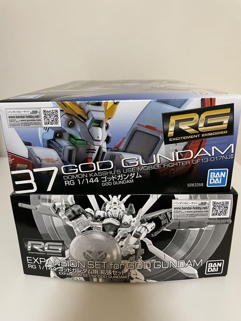 【未開封】RG ゴッドガンダム ・ゴッドガンダム用 拡張セット・デカールセット