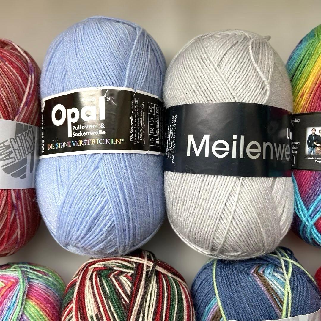 ソックヤーンセット　新品　赤のみ90g