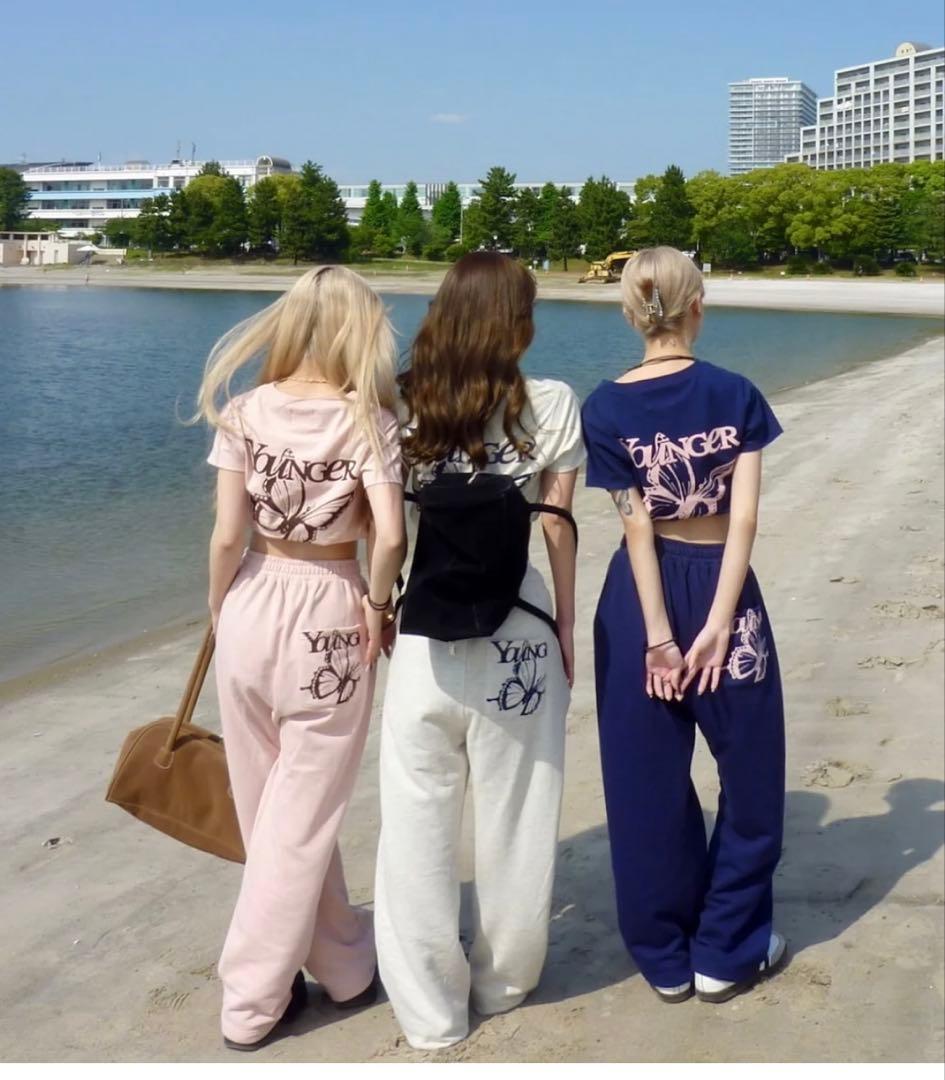 YOUNGERSONGバタフライプリント セットアップL