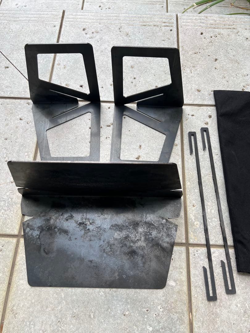 flames フレイムス ファイヤースタンド ブラック 焚き火台やや傷や汚れあり OLIVEOS_COM_TR