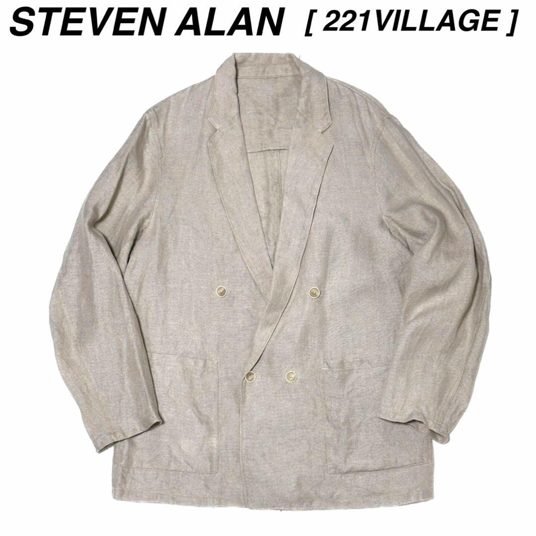 美品 STEVEN ALAN 221VILLAGE ダブルブレスト ジャケット