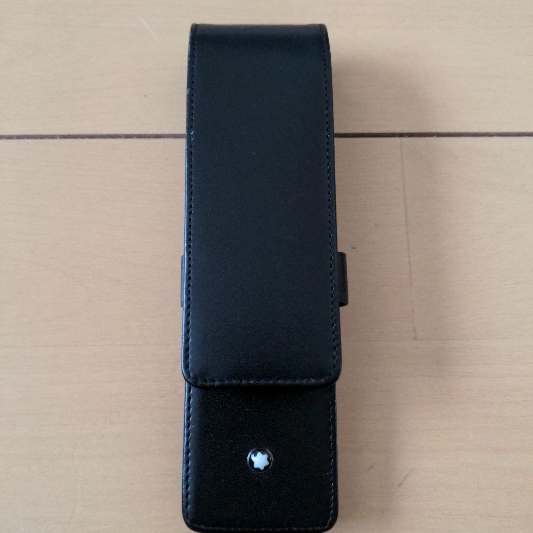 あ*る様 Montblanc 2本差しレザーペンケース (箱・説明書付)