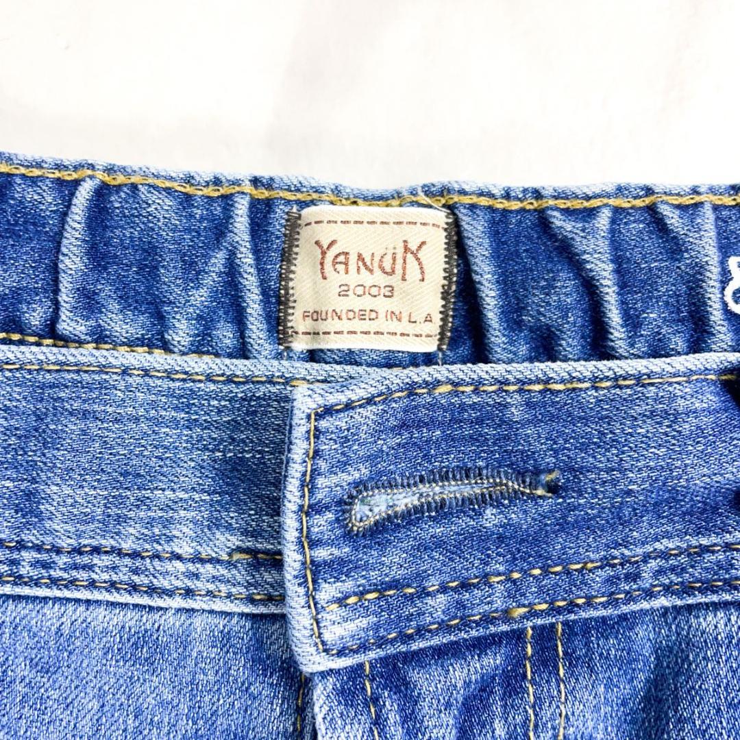 YANUK ヤヌーク バルーンジーンズデニム ユニセックス 青 L*ZC580 YANUK ヤヌーク バルーンジーンズデニム ユニセックス 青 L*ZC580