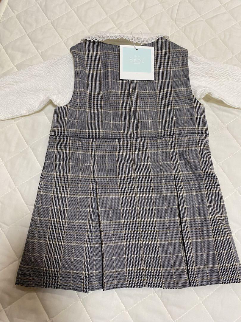 【新品タグ付き】☆bebe☆ 70-80、80-90cmワンピース＋丸襟シャツ