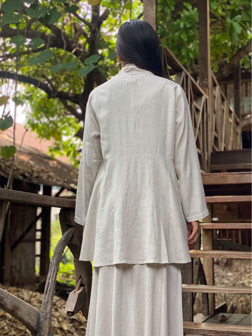 PAYAKA パヤカ　asana HEMP100% テロテロ 麻女カーディガン