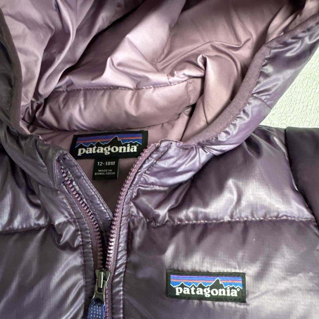 patagonia ベビー　タウンジャケット 12-18M 紫・赤