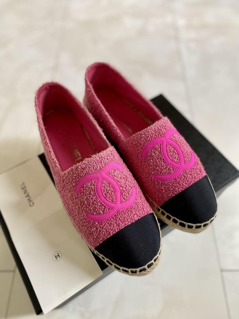 美品 シャネル ツイード エスパドリーユ スニーカー 37 CHANEL
