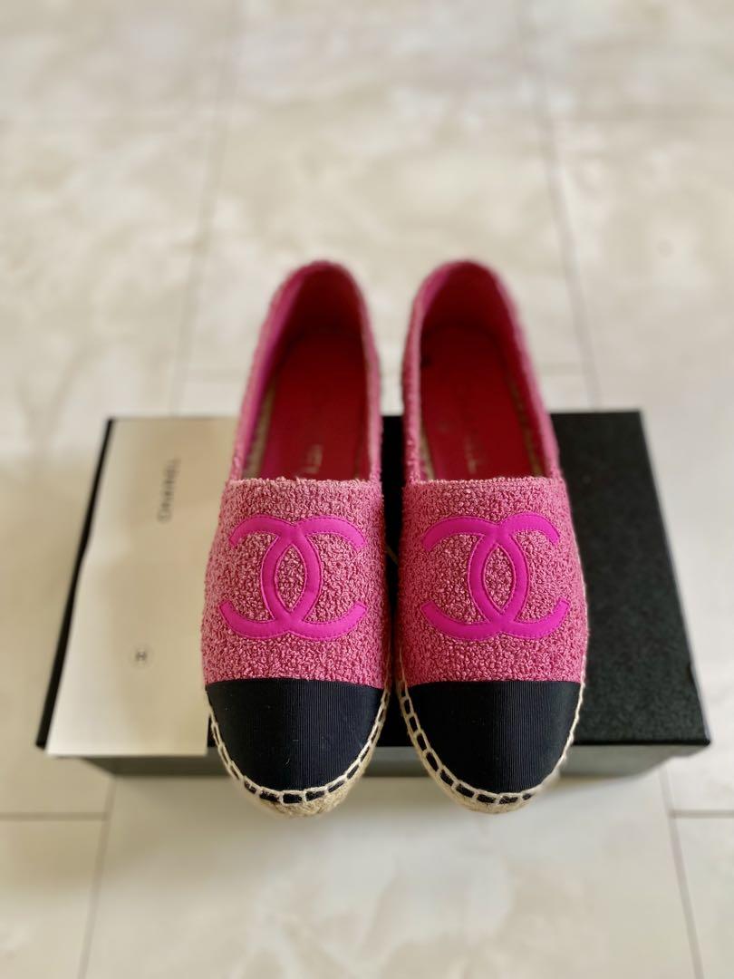 美品 シャネル ツイード エスパドリーユ スニーカー 37 CHANEL