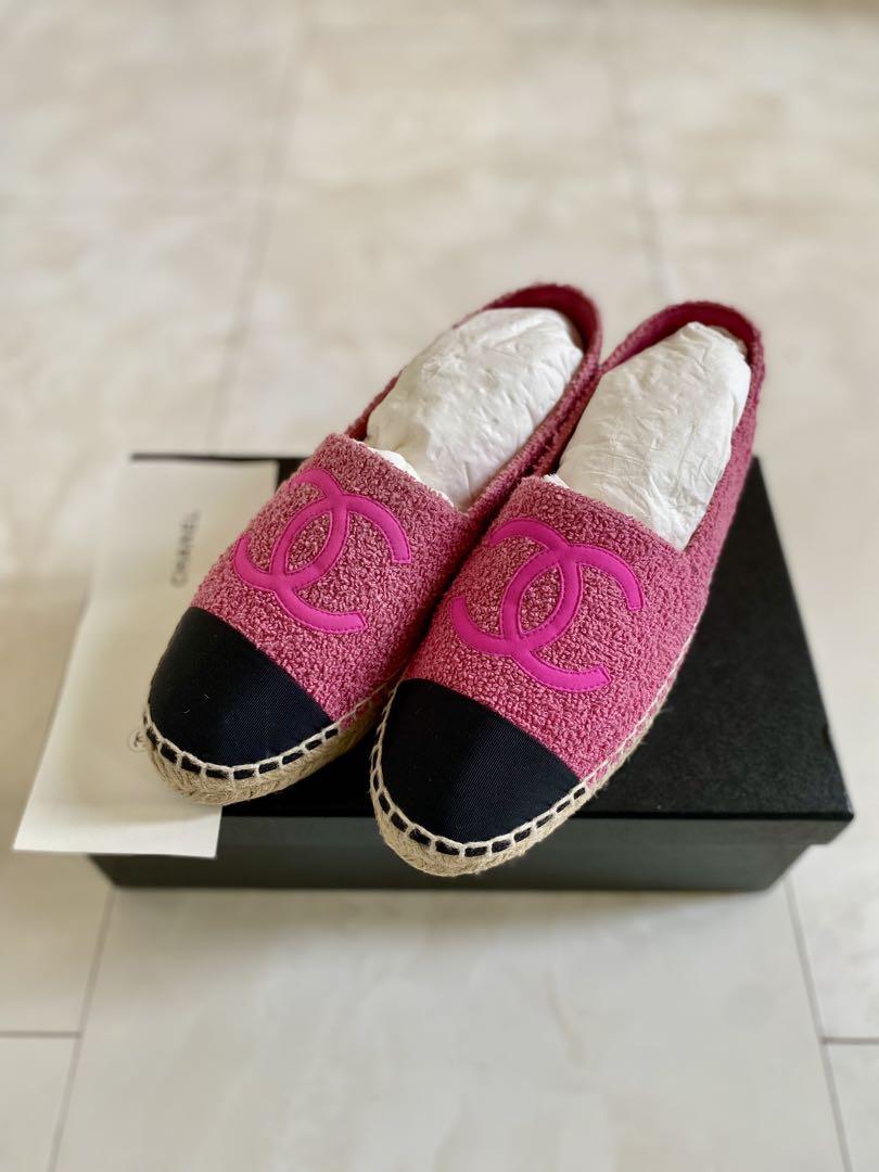 美品 シャネル ツイード エスパドリーユ スニーカー 37 CHANEL